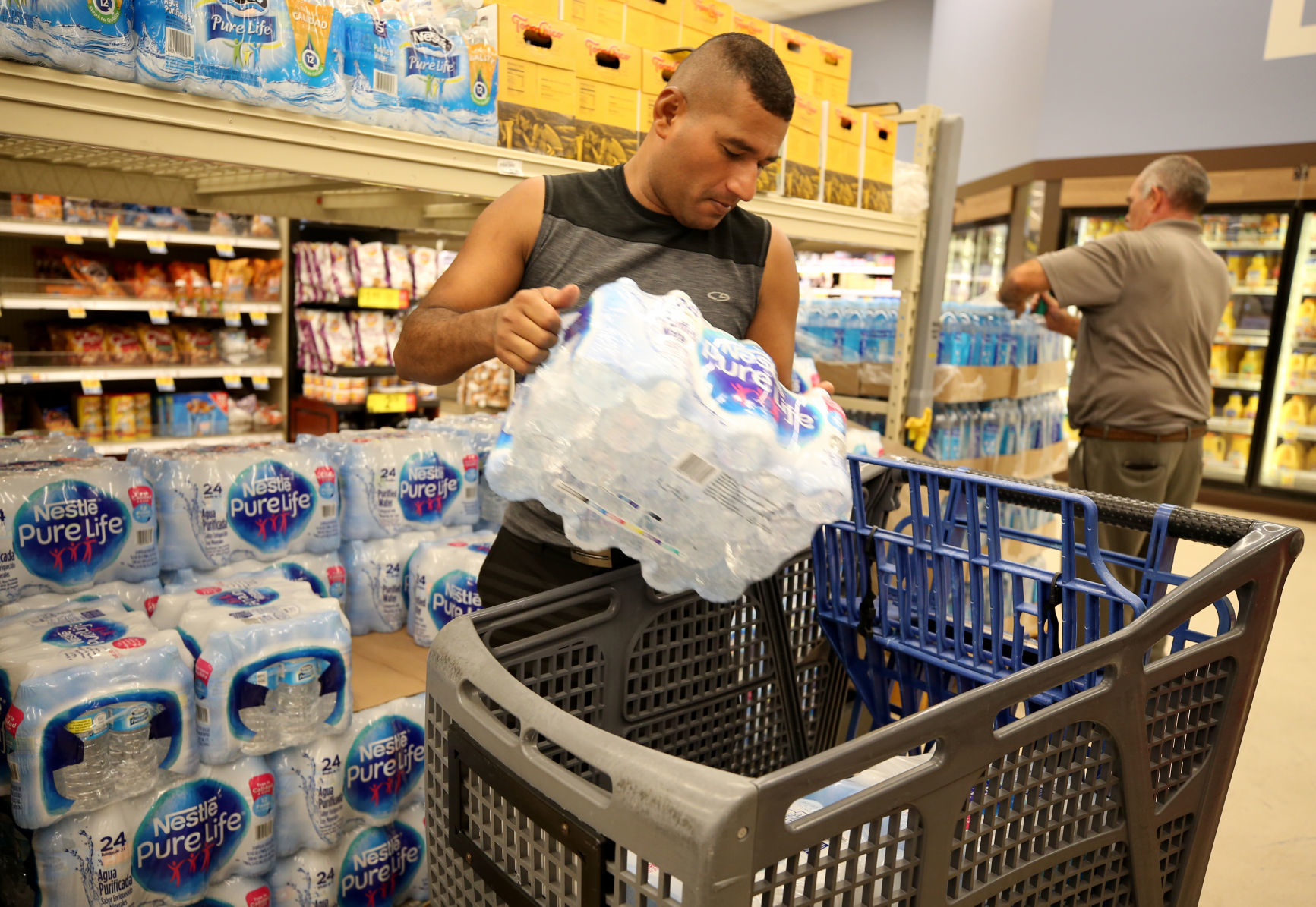 Island prepares for Hurricane Harvey